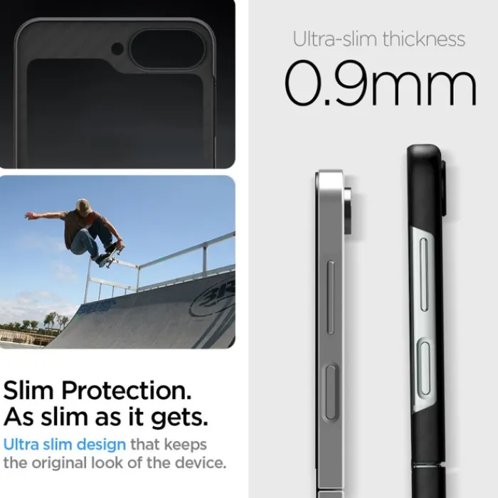 Spigen Samsung|Galaxy Z Flip 7 Fe-ETUI AIRSKIN SAMSUNG GALAXY Z FLIP 6 / 7 FE ARAMID BLACK