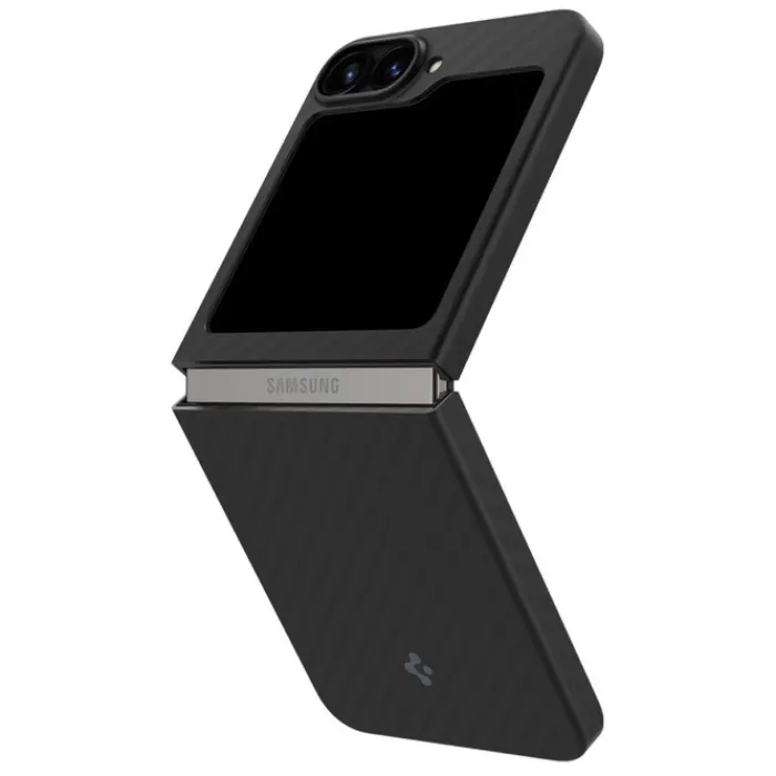 Spigen Samsung|Galaxy Z Flip 7 Fe-ETUI AIRSKIN SAMSUNG GALAXY Z FLIP 6 / 7 FE ARAMID BLACK