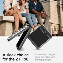 Spigen Samsung|Galaxy Z Flip 7 Fe-ETUI AIRSKIN SAMSUNG GALAXY Z FLIP 6 / 7 FE CRYSTAL CLEAR