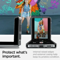 Spigen Samsung|Galaxy Z Flip 7 Fe-ETUI AIRSKIN SAMSUNG GALAXY Z FLIP 6 / 7 FE CRYSTAL CLEAR