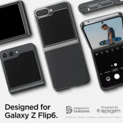 Spigen Samsung|Galaxy Z Flip 7 Fe-ETUI AIRSKIN SAMSUNG GALAXY Z FLIP 6 / 7 FE CRYSTAL CLEAR
