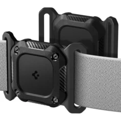 Spigen Etui Wodoszczelne|Lokalizatory-ETUI AIRTAG 1 / 2 TOUGH ARMOR PET COLLAR BLACK