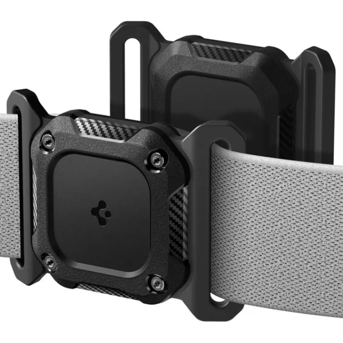 Spigen Etui Wodoszczelne|Lokalizatory-ETUI AIRTAG 1 / 2 TOUGH ARMOR PET COLLAR BLACK