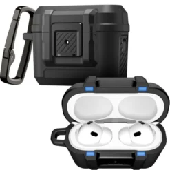 Spigen Airpods Pro 3|Etui Airpods-ETUI APPLE AIRPODS PRO 3 LOCK FIT MATTE BLACK