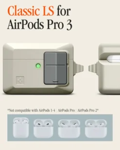 Spigen Airpods Pro 3|Etui Airpods-ETUI APPLE AIRPODS PRO 3 CLASSIC LS STONE