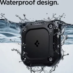 Spigen Etui Wodoszczelne|Lokalizatory-ETUI APPLE AIRTAG 1 / 2 TOUGH ARMOR BLACK