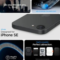Spigen Iphone 17E|Apple-ETUI APPLE IPHONE 17E/16E ULTRA HYBRID S MAGSAFE FROST BLACK