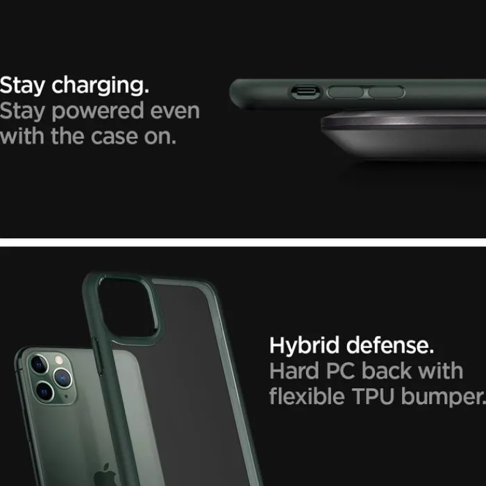 Spigen Apple|Iphone 11 Pro-Etui Apple iPhone 11 Pro Ultra Hybrid Midnight Green Zielone Case