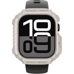 Spigen Apple Watch 11 42Mm|Apple Watch 10 42Mm-ETUI APPLE WATCH 10 / 11 (42 MM) RUGGED ARMOR V2 DUNE BEIGE