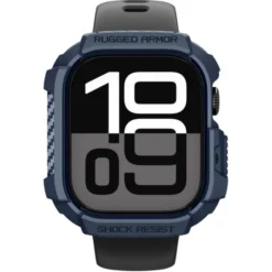 Spigen Apple Watch 11 42Mm|Apple Watch 10 42Mm-ETUI APPLE WATCH 10 / 11 (42 MM) RUGGED ARMOR V2 NAVY BLUE