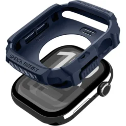 Spigen Apple Watch 11 42Mm|Apple Watch 10 42Mm-ETUI APPLE WATCH 10 / 11 (42 MM) RUGGED ARMOR V2 NAVY BLUE