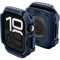 Spigen Apple Watch 11 42Mm|Apple Watch 10 42Mm-ETUI APPLE WATCH 10 / 11 (42 MM) RUGGED ARMOR V2 NAVY BLUE