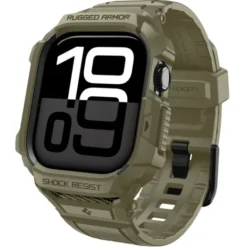 Spigen Apple Watch 11 46Mm|Apple Watch 10 46Mm-ETUI APPLE WATCH 10 / 11 (46 MM) RUGGED ARMOR ”PRO” V2 VINTAGE KHAKI