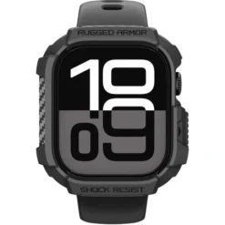 Spigen Apple Watch 11 46Mm|Apple-ETUI APPLE WATCH 11 46MM RUGGED ARMOR 2 MATTE BLACK