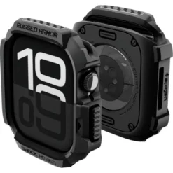 Spigen Apple Watch 11 46Mm|Apple-ETUI APPLE WATCH 11 46MM RUGGED ARMOR 2 MATTE BLACK