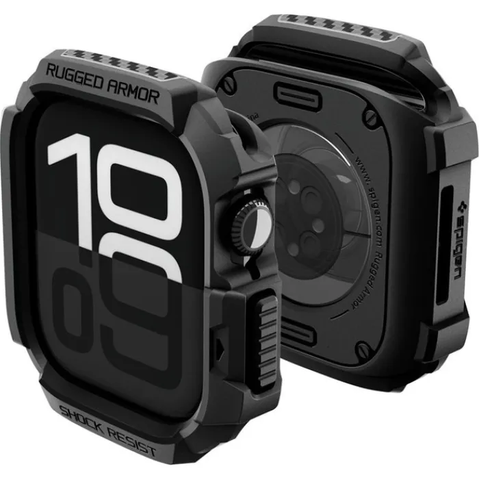 Spigen Apple Watch 11 46Mm|Apple-ETUI APPLE WATCH 11 46MM RUGGED ARMOR 2 MATTE BLACK
