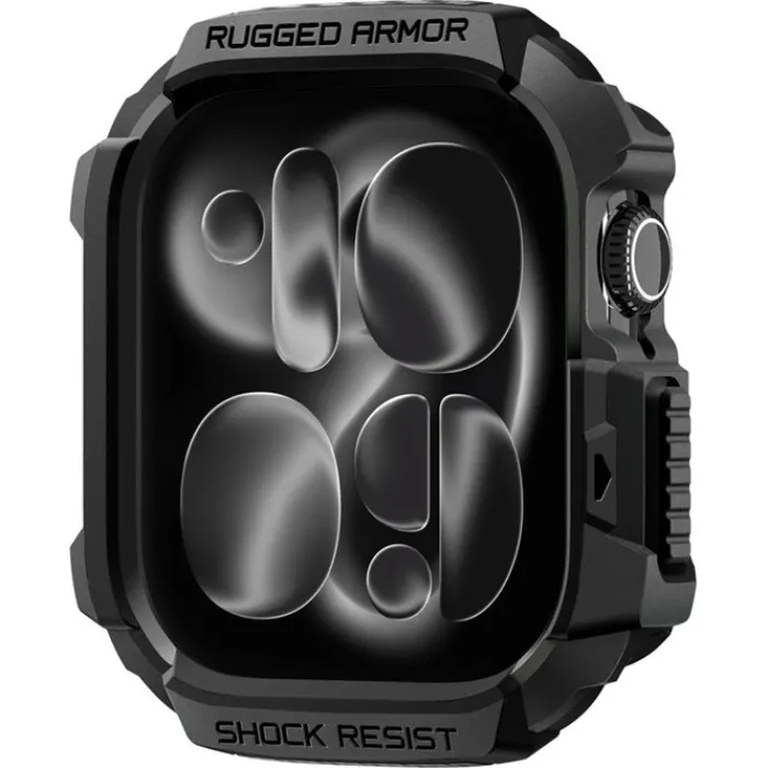 Spigen Apple Watch 11 46Mm|Apple-ETUI APPLE WATCH 11 46MM RUGGED ARMOR 2 MATTE BLACK