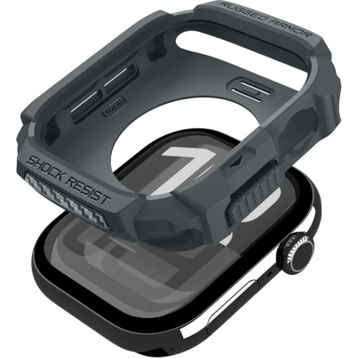 Spigen Apple Watch 11 46Mm|Apple-ETUI APPLE WATCH 11 46MM RUGGED ARMOR 2 DARK GRAY