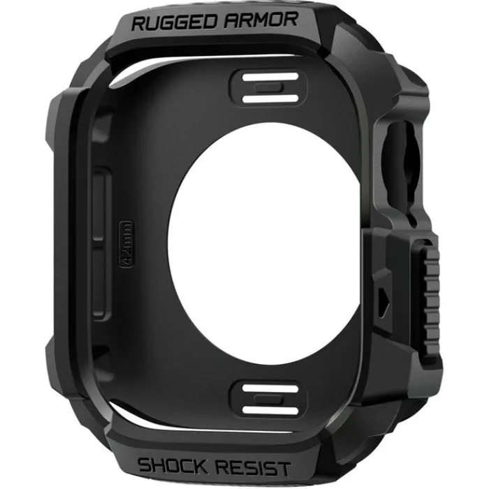 Spigen Apple Watch 11 42Mm|Apple-ETUI APPLE WATCH 11 42MM RUGGED ARMOR 2 MATTE BLACK