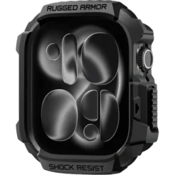 Spigen Apple Watch 11 42Mm|Apple-ETUI APPLE WATCH 11 42MM RUGGED ARMOR 2 MATTE BLACK
