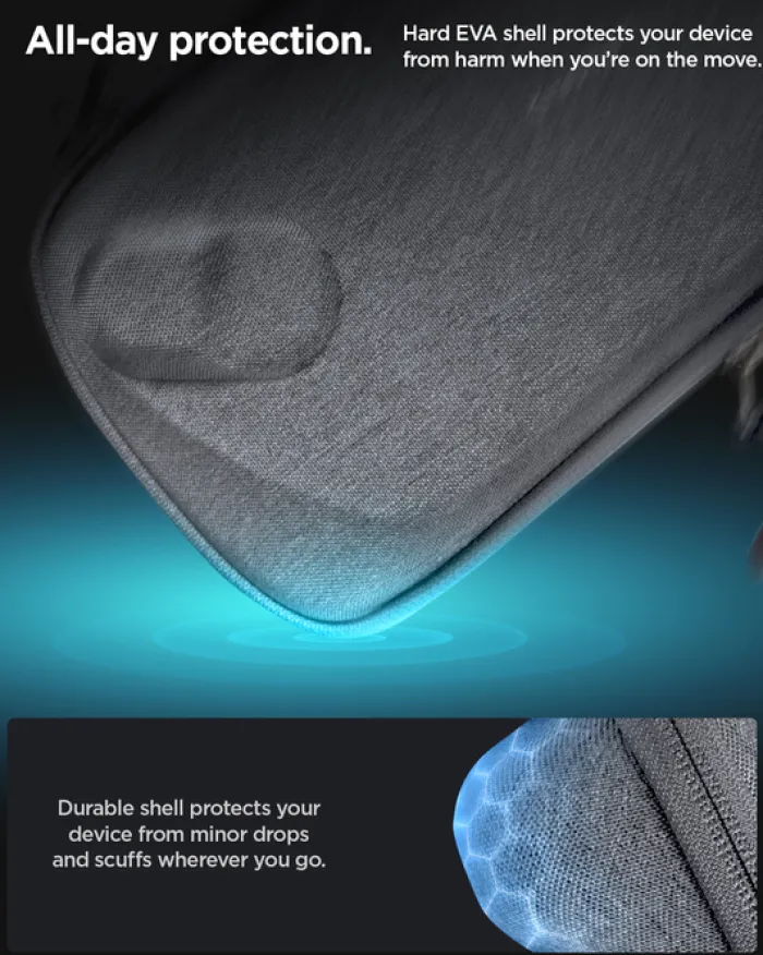 Spigen Asus Rog Ally|Akcesoria Do Konsol-ETUI ASUS ROG XBOK ALLY/ ALLY X KLASDEN POUCH CHARCOAL GRAY