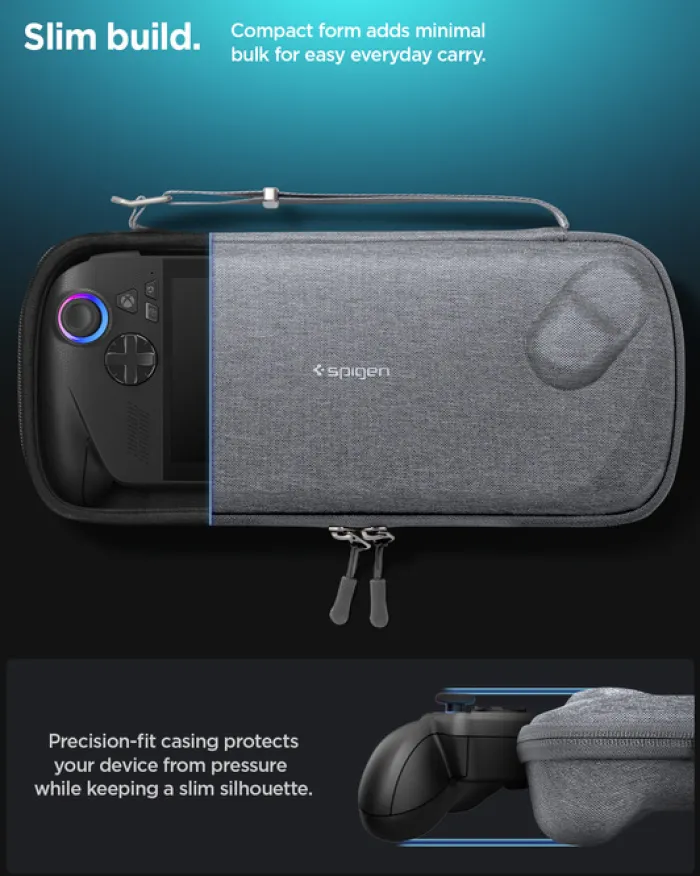 Spigen Asus Rog Ally|Akcesoria Do Konsol-ETUI ASUS ROG XBOK ALLY/ ALLY X KLASDEN POUCH CHARCOAL GRAY