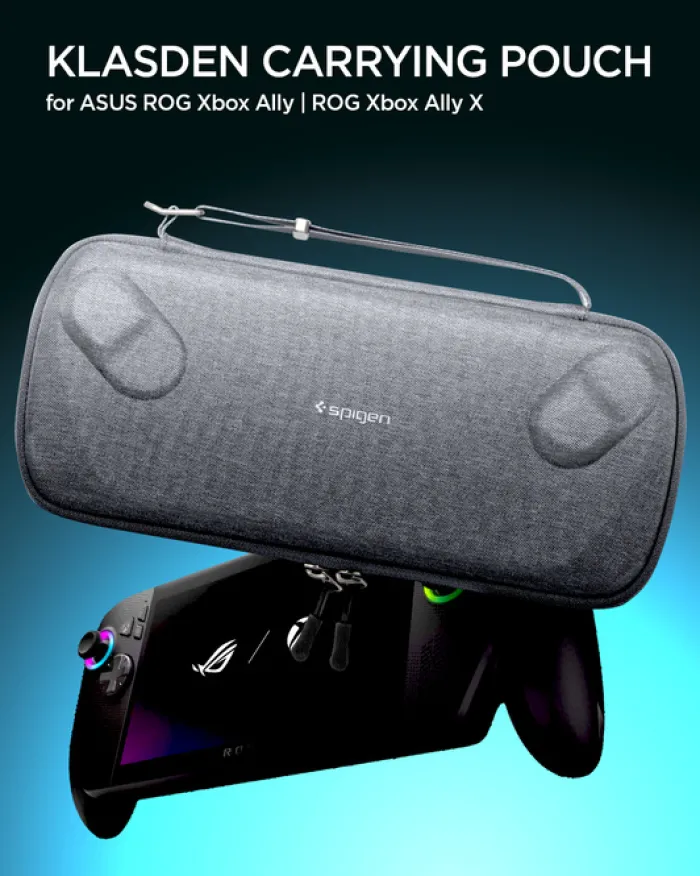 Spigen Asus Rog Ally|Akcesoria Do Konsol-ETUI ASUS ROG XBOK ALLY/ ALLY X KLASDEN POUCH CHARCOAL GRAY