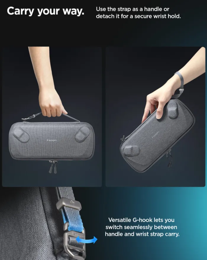 Spigen Asus Rog Ally|Akcesoria Do Konsol-ETUI ASUS ROG XBOK ALLY/ ALLY X KLASDEN POUCH CHARCOAL GRAY