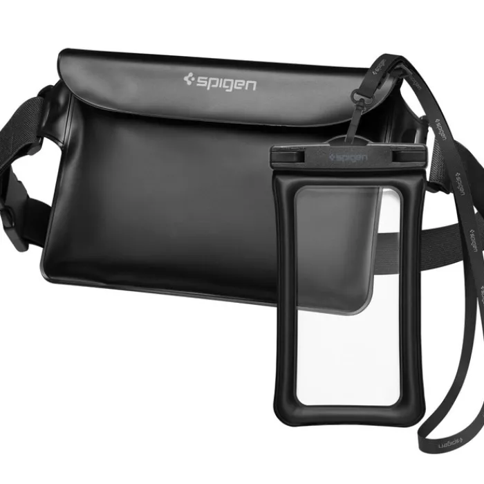 Spigen Etui Wodoszczelne|Pływające-Etui A621 Universal Waterproof Case & Waist Bag Black