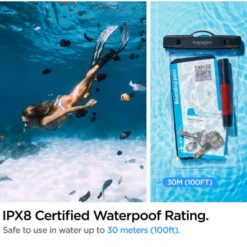 Spigen Inne|Etui Uniwersalne-Etui A601 Universal Waterproof Case Crystal Clear
