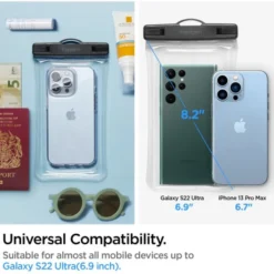 Spigen Etui Wodoszczelne|Wodoodporne-Etui A610 Universal Waterproof Float Case Crystal Clear