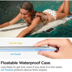 Spigen Etui Wodoszczelne|Wodoodporne-Etui A610 Universal Waterproof Float Case Crystal Clear