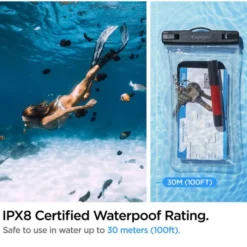 Spigen Etui Wodoszczelne|Wodoodporne-Etui A610 Universal Waterproof Float Case Crystal Clear