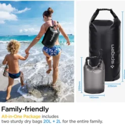 Spigen Inne|Etui Uniwersalne-Etui A630 Universal Waterproof Bag Black