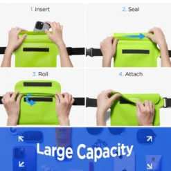 Spigen Etui Wodoszczelne|Wodoodporne-Etui A620 Universal Waterproof Waist Bag 2-pack Cactus Green Case