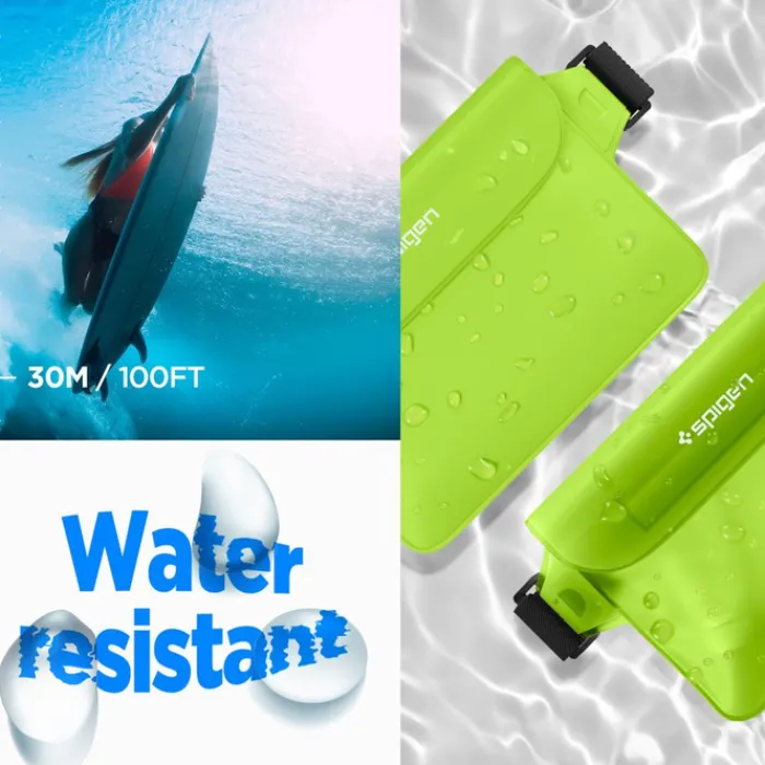 Spigen Etui Wodoszczelne|Wodoodporne-Etui A620 Universal Waterproof Waist Bag 2-pack Cactus Green Case