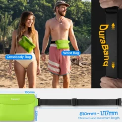 Spigen Etui Wodoszczelne|Wodoodporne-Etui A620 Universal Waterproof Waist Bag 2-pack Cactus Green Case