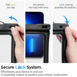 Spigen Etui Wodoszczelne|Wodoodporne-Etui A610 Universal Waterproof Float Case Black