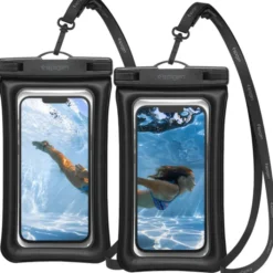 Spigen Etui Wodoszczelne|Wodoodporne-Etui A610 Wodoodporne Uniwersalne WATERPROOF FLOAT CASE 2-PACK BLACK