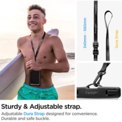 Spigen Etui Wodoszczelne|Wodoodporne-Etui A610 Wodoodporne Uniwersalne WATERPROOF FLOAT CASE 2-PACK BLACK