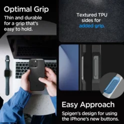 Spigen Iphone 16 Pro Max|Iphone 16 Pro Max-ETUI CORE ARMOR IPHONE 16 PRO MAX MATTE BLACK