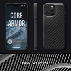 Spigen Iphone 16 Pro Max|Iphone 16 Pro Max-ETUI CORE ARMOR IPHONE 16 PRO MAX MATTE BLACK