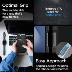 Spigen Iphone 16 Pro Max|Iphone 16 Pro Max-ETUI CORE ARMOR MAG MAGSAFE IPHONE 16 PRO MAX MATTE BLACK