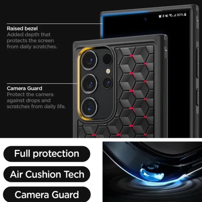 Spigen Samsung|Galaxy S24 Ultra-Etui Cryo Armor Samsung Galaxy S24 Ultra Cryo Red Case