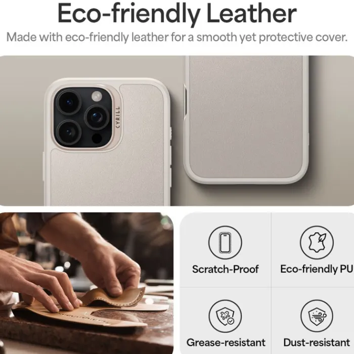 Spigen Iphone 16 Pro Max|Iphone 16 Pro Max-ETUI CYRILL KAJUK MAG MAGSAFE IPHONE 16 PRO MAX CREAM