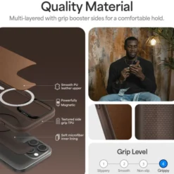 Spigen Iphone 16 Pro Max|Iphone 16 Pro Max-ETUI CYRILL KAJUK MAG MAGSAFE IPHONE 16 PRO MAX SADDLE BROWN