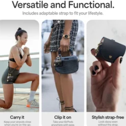 Spigen Airpods 4|Etui Airpods-ETUI CYRILL MINI BAG APPLE AIRPODS 4 BLACK