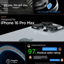 Spigen Iphone 16 Pro Max|Iphone 16 Pro Max-ETUI ENZO ARAMID MAG MAGSAFE IPHONE 16 PRO MAX BLACK/NATURAL
