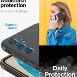 Spigen Samsung|Galaxy M35-ETUI ESSENTIAL SANDBLAST SAMSUNG GALAXY M35 5G MATTE BLACK