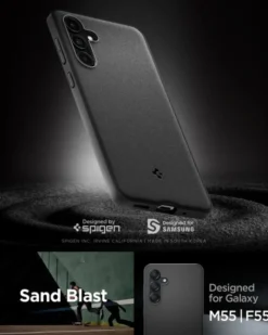 Spigen Samsung|Galaxy M55-ETUI ESSENTIAL SANDBLAST SAMSUNG GALAXY M55 5G MATTE BLACK